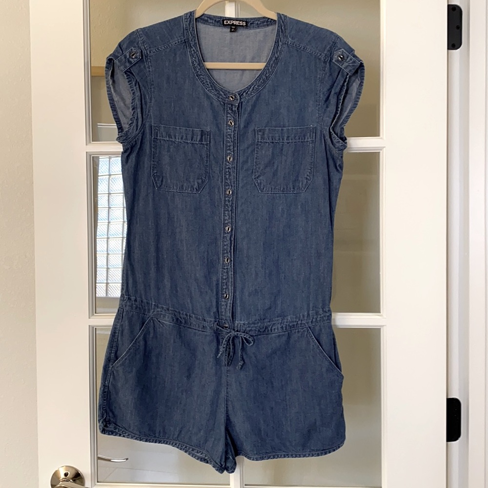Express Denim Romper S